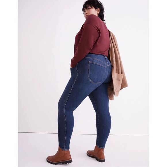 Madewell Plus 9" Mid-Rise Skinny Jeans in Skillman Wash NC432 Size 20W - Picture 6 of 8